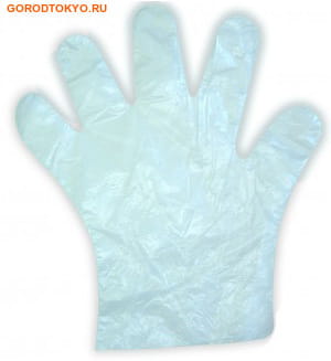 Фото MyungJin "HYGIENIC GLOVES Economical" Перчатки хозяйственно-бытового назначения полиэтиленовые "эконом-класс", 50 шт.. Купить с доставкой