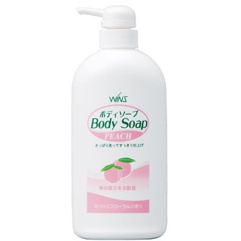 NIHON Detergent «Wins Body Soup peach» Крем-мыло для тела, с экстрактом листьев персика и богатым ароматом, 550 мл. NIHON Detergent «Wins Body Soup peach» Крем-мыло для тела, с экстрактом листьев персика и богатым ароматом, 550 мл.Гели для душа, жидкое крем-мыло<br>Крем-мыло бережно очищает и питает кожу, экстракт листьев персика и глицерин глубоко увлажняют, делают ее бархатистой. Мыло обладает антисептическим и антибактериальным действием. Имеет отличный дезодорирующий эффект, подойдет в т.ч. для спортсменов, людей ведущих активный образ жизни, после применения остается богатый расслабляющий аромат.<br>