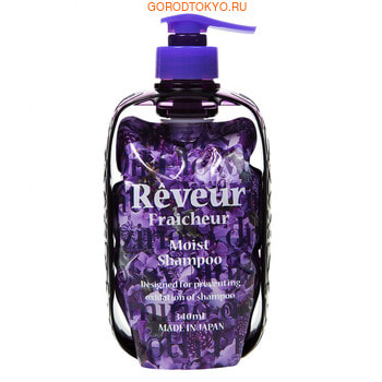 Japan Gateway «Reveur Fraicheur Moist» «Живой» Бессиликоновый шампунь для увлажнения волос, 340 мл.