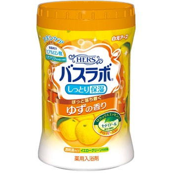 HAKUGEN «Hers Bath Labo» Увлажняющая соль для ванны с восстанавливающим эффектом, гиалуроновой кислотой, ароматом юдзу, 680 г.