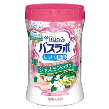 HAKUGEN «Hers Bath Labo» Увлажняющая соль для ванны с восстанавливающим эффектом, гиалуроновой кислотой, ароматом жасмина, 680 г.