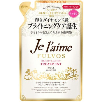 Фото #1: KOSE Cosmeport «Je l'aime - Fulvos» Тритмент для всех типов волос «Сияние и увлажнение», цветочно-фр