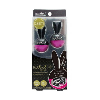 DIAX «Rabbico Air Shine - White Musk» Ароматизатор-клипса на дефлектор автомобиля, тонкий цветочно-фруктовый аромат, 2х1,5 г.