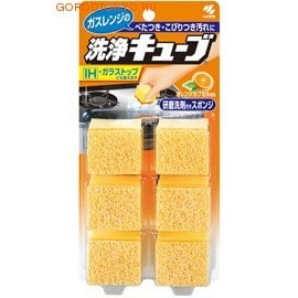 KOBAYASHI Очищающая губка "Cleaning Cube" с апельсиновым маслом для удаления загрязнений, 6 шт. от GorodTokyo KOBAYASHI Очищающая губка "Cleaning Cube" с апельсиновым маслом для удаления загрязнений, 6 шт. от GorodTokyo