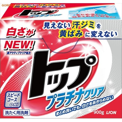 LION Стиральный порошок LION TOP Platinum, 900 гр. LION Стиральный порошок LION TOP Platinum, 900 гр.Стиральные порошки<br>Порошок TOP Platinum содержит 3 вида сильных ферментов, сбалансированное действие которых удалет с одежды застарелые трудноыводимые птна: - Липаза (фермент, растворщий жиры); - Протеаза (фермент, растворщий жиры); - Стинзим (амилолитический фермент, разрушащий пищевые птна на одежде). Высока мощность очистки, благодар компоненту растительного происхождени-фир натри альфа-сульфо-жирной кислоты, получаемой из плодов кокосовой пальмы. - Экологически чистое средство! - Эффективно выводит маслные и белковые птна. - Фермент стеинзим был вклчен в состав порошка TOP впервые и, по сравнени с другими, использовавшимис ранее амилолитическими ферментами, в 15 раз ффективнее удалет лбые трудновыводимые пищевые птна с одежды. Фруктово-цветочный освежащий аромат. <br> Нормы расхода: Размер машинки / Кол-во бель, кг / Кол-во воды, л / Количество порошка 8 кг 6 65 50 (мерный стаканчик с горкой) 6 кг 4,5 60 40 (до верхней риски) 4,2 кг 3 45 30 (до риски 30 гр.) 2,2 кг 1,5 30 20 (до риски 20 гр.) Ручна стирка: 3 гр. (1 чайна ложка) на 4 литра воды. <br> *** В случае сильных загрзнений, а также при большом объеме бель, количество используемого порошка можно увеличить на 10%. <br> Порошок укомплектован мерной ложечкой! Состав: ПАВ (25% фир натри альфа-сульфо-жирной кислоты), алми-носиликат, липаза, протеаза, стензим, углекисла соль щелочной лемент, фермент, фтористое вещество дл усилени белизны, отбеливатель.<br>