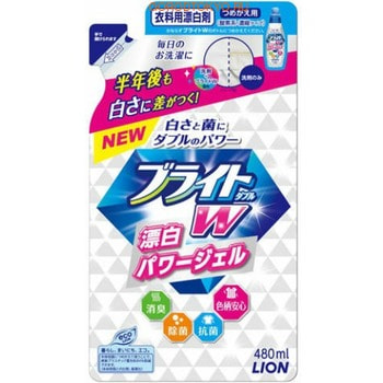 LION Bright W Дезинфицирующий жидкий пятновыводитель для цветного белья Яркость Plus, сменная упаковка, 480 мл. LION Bright W Дезинфицирующий жидкий пятновыводитель для цветного белья Яркость Plus, сменная упаковка, 480 мл.Удаление стойких загрязнений<br>Стерилизует одежду, нейтрализует микробы на одежде, а также в стиральной машине. Удаляет пятна, специальные ферменты позволяют использовать средство и для цветной одежды. Возможно использование и для шерстяной, шелковой и другой нежной одежды. Удвоенная концентрация стиральных компонентов позволяет в два раза сэкономить средство.<br> <br>Способ и количество применения: Для стерилизации, устранения неприятного запаха и грязи: На 30 л. воды добавить 20 мл. (половина крышки), добавить стиральное средство и стирать в стиральной машине.<br> <br>Для удаления жирных пятен: Нанести средство на пятно. И сразу смыть стиральным средством.<br> <br>Для удаления глубоких пятен и грязи: Растворить средство в теплой воде, и замочить одежду на 2 часа.<br> <br>Предназначен для стирки хлопчатобумажных, шерстяных, льняных и синтетических изделий.<br>