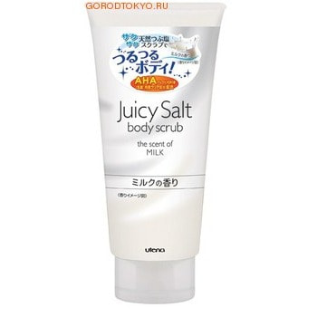 UTENA Молочный скраб для тела с альфагидрокислотой Juicy Salt на основе соли, 300 гр. UTENA Молочный скраб для тела с альфагидрокислотой Juicy Salt на основе соли, 300 гр.Антицеллюлитные средства, скрабы для тела<br>Молочный скраб для тела делает кожу светлой, гладкой и идеально чистой. Натуральные гранулы соли и специальный компонент (альфагидроксикислота), содержащиеся в данном скрабе, устраняют старые ороговевшие клетки кожи, очищают поры и убирают излишний кожный жир. Особые вещества скраба поддерживают кожу в увлажненном состоянии даже после приема ванны. <br> Способ применения: Равномерно нанесите скраб на увлажнённое тело и слегка помассируйте. После этого тщательно смойте. Рекомендуется использовать 1-2 раза в неделю. <br> Состав: Хлорид натрия, вода, лауринат полиглицерила-10, молочная кислота, сыворотка (коровьего молока), лактоферин (из коровьего молока), жидкие ферменты сои, глицерин, бентонит, агар-агар, гидроксипропилметилцеллюлоза, EDTA 2Na, метилпарабен, ароматизатор.<br>