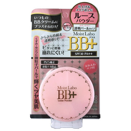 MEISHOKU MOISTO-LABO MINERAL FOUNDATION / Пудра рассыпчатая жемчужная (со светоотражающими частицами). MEISHOKU MOISTO-LABO MINERAL FOUNDATION / Пудра рассыпчатая жемчужная (со светоотражающими частицами).CC-КРЕМЫ (NEW), ВВ-КРЕМЫ И ВВ-ПУДРЫ !!!<br>Прозрачная жемчужная пудра с перламутровым оттенком! Легко наносится, контролирует жирность кожи! Идеальная рассыпчатая пудра! Пудра очень мелкого помола (мелкодисперсная) эффективно маскирует черные точки, дефекты кожи, выравнивает цвет лица, придает коже ровный цвет, делает ее гладкой и сияющей. Подходит как для закрепления макияжа после использования ВВ-крема, так и отдельно для корректировки тона лица. Активные компоненты состава: Светорассеивающие оптические пигменты, отражая солнечные лучи, действуют как светофильтры, защищая клетки от воздействия солнца. (SPF 25 PA++). Жемчуг придает коже ощущение гладкости и свежести на весь день. Наномолекулы гиалуроновой кислоты, церамиды и коллаген создают защитный барьер, препятствующий обезвоживанию кожи в течение дня, повышают упругость и эластичность кожи. Пудра очень красиво смотрится на лице. Имеет легкую текстуру, не пересушивает кожу. При использовании в комбинации с ВВ кремом делает кожу еще более нежной и сияющей на долгое время. Способ применения: после применения лосьона или ВВ крема нанесите на лицо необходимое количество пудры с помощью пуховки и нежно распределите по всему лицу. Пудру можно использовать как для завершения макияжа, так и для его корректировки. В последнем случае перед нанесением рекомендуется удалить с лица излишки жира. Состав: оксид титана, тальк, слюда, оксид цинка, кремний, гидроксид алюминия, церамид 3, гидролизат гиалуроновой кислоты, гидролизованный коллаген, гиалуроновая кислота, диметикон, винилдиметикон, кроссполимеры, стеариновая кислота, циклометикон, инстеариновая кислота, HD 1, триметиролгексил, вода, BG, оксид железа.<br>