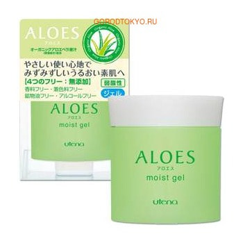 UTENA «Aloes» Легкий увлажняющий гель с экстрактом алоэ вера и гиалуроновой кислотой, 80 гр. UTENA «Aloes» Легкий увлажняющий гель с экстрактом алоэ вера и гиалуроновой кислотой, 80 гр.СРЕДСТВА С ЭКСТРАКТОМ АЛОЭ<br>Легкий и освежающий гель на основе натурального экстракта алоэ вера прекрасно увлажнит, освежит и смягчит Вашу кожу. Благодаря воздействию гиалуроновой кислоты прекрасно удерживает влагу в структуре кожи, придавая ей упругость и достаточную плотность. Двойное действие природных компонентов ; залог красивой и здоровой кожи! Легкий гель изготовлен без применения ароматизаторов, красителей, масел и спирта, поэтому подходит для ухода за сухой и чувствительной кожей.<br><br>Способ применения:<br>Возьмите на кончики пальцев достаточное количество геля, и легкими массажными движениями нанесите на кожу. Вы так же можете наносить гель сразу после умывания. Подходит в качестве базы под макияж.<br><br><br>Состав:<br>Вода, глицерин, изопентилдеол, дифосфоглицерат, циклопентасилоксан, диметикон, сок алоэ вера, гиалуронат натрия, сорбитол, гидрогенезированный полидецен, полиэтиленгликоль-40- полистеарат-гидрогенезированное касторовое масло, карбомер, ксантантовая камедь, гидроксид натрия, 2-натриевая этилендиаминтетрауксусная кислота, феноксиэтанол, метилпарабен.<br>