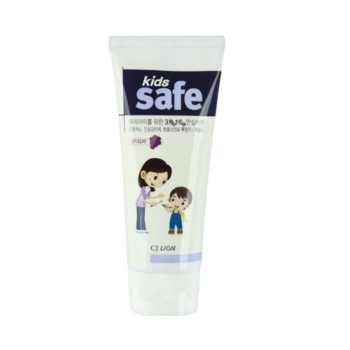 CJ LION Kids Safe Зубная паста детская Виноград (от 3-х до 12 лет), 90 гр.
