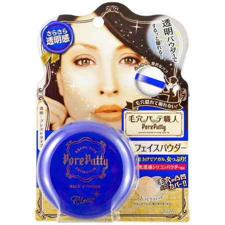 SANA PORE PUTTY FACE POWDER / Пудра компактная для лица (прозрачная). SANA PORE PUTTY FACE POWDER / Пудра компактная для лица (прозрачная).Пудра<br>Прозрачная пудра содержит в составе светопроницаемый силиконовый порошок, благодаря которому пудра легко и ровно ложится, мгновенно маскирует поры и мелкие дефекты кожи, выравнивает цвет лица, придает коже матовость. Роскошная мягкая пудра позволяет коже дышать, а макияж прекрасно держится в течение всего дня.<br>