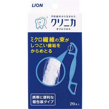 LION Двойная зубная нить Clinica, 20 шт. LION Двойная зубная нить Clinica, 20 шт. Зубные щетки и зубные нити<br>Зубная нить изготовлена из особого микроволокна и, благодаря своей структуре, эффективно разрушает зубной налет в межзубном пространстве. Каждый отрезок нити снабжен удобной пластиковой ручкой. Головка ручки в форме арки обеспечивает оптимальный уход за зубами и деснами. Каждый отрезок нити вложен в индивидуальную упаковку, поэтому нить удобно носить с собой. Не оказывает раздражающего воздействия на десны.<br>