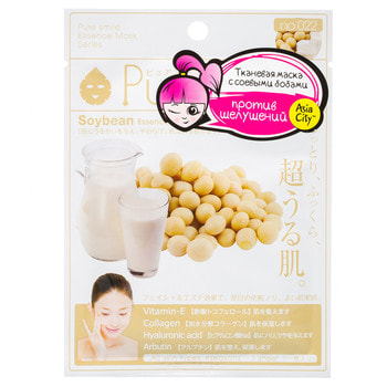 SUN SMILE Essence mask Регенерирующая маска для лица с эссенцией бобов сои, 23 мл., 1 шт. SUN SMILE Essence mask Регенерирующая маска для лица с эссенцией бобов сои, 23 мл., 1 шт.ДЛЯ АТОПИЧНОЙ, ГИПЕРЧУВСТВИТЕЛЬНОЙ КОЖИ<br>Содержит экстракт бобов сои ; для увлажнения, смягчения кожи и для улучшения её структуры. Особенно подходит для сухой и чувствительной кожи. Содержит гиалуронат натрия ; для придания увлажнения и упругости, а также для придания ей эластичности. Содержит экстракт гамамелиса ; для подтягивания кожи, улучшения её структуры, а также поддержания её здорового вида. Экстракт портулака ; для предотвращения огрубения кожи, а также для поддержания её здорового вида. <br>Способ применения: После умывания лица вытрите с него воду. Вскрыв пакет и вынув маску, растяните её и плотно приложите к коже лица, используя отверстия для глаз в качестве ориентиров. Аккуратно снимите маску через 10-15 минут.<br> Используйте маску сразу же после вскрытия упаковки. Использование 3-4 раза в неделю поможет поддержать кожу в здоровом, увлажнённом состоянии. Применение маски в летний период будет ещё более приятным, если держать её в холодильнике. <br> Состав: вода, глицерин, PEG/PPG-17/6-сополимер, экстракт перебродившей сои, DPG, вода с гамамелисом, эстракт сои, глицирризинат двукалия, ксантановая камедь, экстракт портулака, церамиды 3, глицерет-20, эритритол, гидрогенизированный лецитин, PEG-10-стерол семян рапса, глицерила стеарат, PEG-14M, гиалуронат натрия, EDTA-2Na, метилпарабен, PEG-40-гидрогенизированное касторовое масло, PEG-60-гидрогенизированное касторовое масло, алантоин, феноксиэтанол, ароматизатор, ароматизатор, токоферола ацетат.<br>