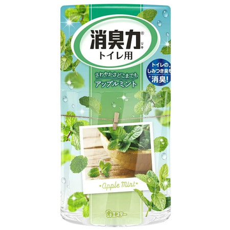 Фото ST "Shoushuuriki" Жидкий дезодорант – ароматизатор для туалета c ароматом яблочной мяты, 400 мл.. Купить с доставкой