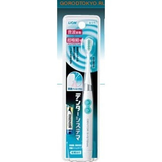 LION Dental system Sonic Assist Электрическая ультрозвуковая зубная щетка, салатовые кнопочки. LION Dental system Sonic Assist Электрическая ультрозвуковая зубная щетка, салатовые кнопочки. Зубные щетки и зубные нити<br>Компактная и удобная в использовании электрическая зубная щетка Denta Sistema эффективно удаляет зубной налет даже в самых труднодоступных местах. Благодаря компактной головке и ультрозвуковым колебаниям, зубная щетка не только эффективно очищает, но и полирует эмаль. <br> *** Батарейка входит в комплект. <br><br> Ультразвуковые зубные щекти - это разновидность электрических зубных щеток. Головка этих щеток не вращается, а совершает колебательные движения с амплитудой обычно в 31000 движений в минуту. В отличие от вращающихся щеток звуковой можно чистить и межзубные промежутки, и придесневую область, т.к. прицип чистки ничем не отличается от чистки мануальной щеткой. <br> Ультразвуковые зубные щетки - самое эффективное средство гигиены полости рта. Результаты (уровень гигиены) при чистке звуковой зубной щеткой превосходят результаты чистки мануальными и простыми вращающимися зубными щетками. Эти щетки подходят практически всем пациентам. Они незаменимы при ношении брекет-системы. При замене дуг во время ортодонтического лечения у пациентов на несколько дней возникает чувство боли при давлении на зубы. При этом чистка мануальной щеткой также вызывает дискомфорт и пациенты несколько дней неэффективно чистят зубы. Звуковая щетка не оказывает давление на зубы, не вызывает и не усиливает болевые ощущения.<br>