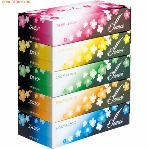 Kami Shodji ELLEMOI Elegance Бумажные двухслойные гигиенические салфетки, 5 пачек по 200 шт. Kami Shodji ELLEMOI Elegance Бумажные двухслойные гигиенические салфетки, 5 пачек по 200 шт.Бумажные салфетки<br>Мягкие гигиенические салфетки изготовлены из высококачественного экологически чистого сырья. Обладают большой впитывающей способностью. Не вызывают аллергию, не раздражают чувствительную кожу. Просты и удобны в использовании. Применяются дома и в офисе, на работе и на отдыхе. Производитель заботится об экологии, поэтому все спиленные деревья компенсируются новыми посадками.<br>