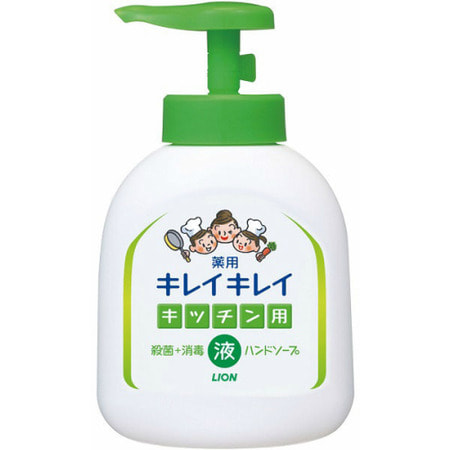 Фото LION "Kireikirei" Жидкое антибактериальное мыло для рук с апельсиновым маслом - для применения на кухне, 250 мл.. Купить с доставкой