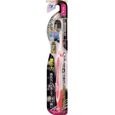 Dentalpro Зубная щётка Black отбеливающая, с коллоидной керамикой, средняя жёсткость. Dentalpro Зубная щётка Black отбеливающая, с коллоидной керамикой, средняя жёсткость.Зубные щетки<br>На 40% эффективнее устраняет налёт и пожелтения благодаря трем разработкам.<br>
