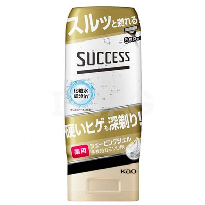 KAO «Success Medicated Shaving Gel for razor» Гель для бритья бритвой с тремя или более лезвиями, с увлажняющим и противовосполительным эффектом, 180 гр. шампунь kao success s2 380ml