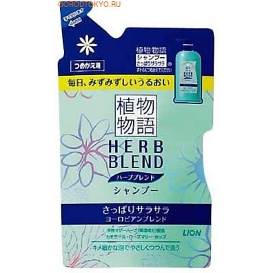 LION Шампунь для волос HERB BLEND -СКАЗКА ТРАВ со сбором европейских трав, 400 мл., сменный блок. LION Шампунь для волос HERB BLEND -СКАЗКА ТРАВ со сбором европейских трав, 400 мл., сменный блок.ДЛЯ НОРМАЛЬНЫХ ВОЛОС<br>Шампунь предназначен для питания и укрепления волос, подходит для частого применения. Композиция европейских трав (ромашка, розмарин, хмель, хвощ полевой) в сочетании с увлажняющими компонентами (касторовое масло, диметикон) мягко воздействуют на волосы и кожу головы, восстанавливают природный блеск волос, придают естественную пышность и мягкость. Содержит 100% растительные моющие компоненты, не имеет красителей. В состав входит сбор трав, называющихся материнскими травами (это тщательно отобранные из всего многообразия лечебные растения, которые используются людьми с давних времен в разных странах)Содержит натуральные ароматизирующие масла и обладает свежим цветочно-травяным ароматом, который оказывает благотворное действие на Ваше душевное состояние. ПРИМЕНЕНИЕ: нанести шампунь на влажные волосы, вспенить и тщательно смыть теплой водой. При необходимости процедуру повторить. Состав: экстракты (ромашка, розмарин, хмель, хвощ полевой), парфюмерная отдушка ,вода, сульфат натрия, лаурамидопропил бейтаин, дистеарин гликоль,полиэтиленгликоль-3 лаурамид, сорбитол, диметикон, стеартримониум хлорид, полиэтиленгликоль-20 гидрогенизированное касторовое масло, лимонная кислота, этанол, поликватерниум-7 (этилтримониум хлорид метакриловой кислоты гидроксиэтилакриламид) кополимер, бутиленгликоль, бензоат натрия.<br>