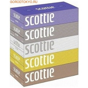 Nippon Paper Crecia Co., Ltd. «Scottie» - Салфетки, двухслойные, 5х200 шт. от GorodTokyo Nippon Paper Crecia Co., Ltd. «Scottie» - Салфетки, двухслойные, 5х200 шт. от GorodTokyo