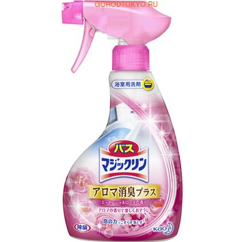 KAO «Magiclean Bath» - Очищающая спрей-пенка для ванной комнаты с ароматом розы, 380 мл. KAO «Magiclean Bath» - Очищающая спрей-пенка для ванной комнаты с ароматом розы, 380 мл.Для ванны<br>Очищающая спрей-пенка для ванной комнаты сделает уборку в ванной приятным и легким занятием, ведь он почти мгновенно очищает ванну, раковину, унитаз, кафельную плитку от всех видов загрязнений. Теперь грязь не нужно оттирать ; просто промойте поверхности водой через 20-30 секунд после нанесения средства и вы получите прекрасный результат: чистоту и блеск в Вашей ванной! Спрей очищает ванну от ржавых пятен и других сложных загрязнений. Средство устраняет плесень и препятствует ее образованию, благодаря специальной формуле образует невидимую для глаза пленку. Средство имеет приятный аромат розы. Спрей изготовлен с максимальной заботой о Вашем здоровье с применением передовых технологий Японии. Способ применения: нанести пенку на загрязненную поверхность, оставить на 20-30 секунд и просто смыть, не протирая поверхности. При стойкой грязи, после распыления оставить на 5 минут. Если наносить пенку с закрытой форсункой, струя будет тонкой (для малых пятен). Если крышку открыть, то струя будет широкой (для больших пятен). Состав: поверхностно-активные вещества (9% жирные кислоты пропилбетаин, полиоксиэтилен алкил эфир, алкилгликозид, алкилсульфат натрия эфир, хлорид бензалкония, чистое мыло (жирные кислоты натрия), пеногаситель (бутилкарбитол), этилендиаминтетрауксусная кислота, аромат, краситель.<br>