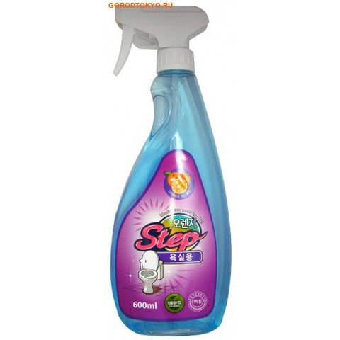 Фото "Orange Step Bathrom Cleaner" Жидкое чистящее средство для ванной с апельсиновым маслом, 600 мл.. Купить с доставкой