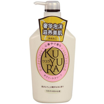 Фото SHISEIDO «Kuyura» Увлажняющее жидкое крем-мыло для тела, с цветочным ароматом, 550 мл.. Купить с доставкой