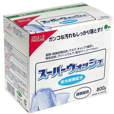 Mitsuei Super Wash Мощный стиральный порошок с ферментами для стирки белого белья, 1 кг. Mitsuei Super Wash Мощный стиральный порошок с ферментами для стирки белого белья, 1 кг.Стиральные порошки<br>Этот порошок идеально подходит для белого белья. Ферменты в составе средства, расщепляют любые сложные загрязнения и они с легкостью вымываются из волокон ткани. Благодаря сверхсильным отбеливающим свойствам порошка вы сможете насладиться сияющей белизной вашего белья. Ферменты, входящие в состав, значительно повышают отстирывающую способность, способствуют тщательному бережному отбеливанию, не разрушая структуру ткани. Подходит для льна, хлопка и комбинированного волокна. Содержит вещества смягчающие воду.<br>