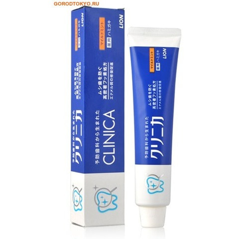 LION «Clinica Mild Mint» - Зубная паста комплексного действия c легким ароматом мяты, туба 130 гр. LION «Clinica Mild Mint» - Зубная паста комплексного действия c легким ароматом мяты, туба 130 гр.Зубные пасты<br>Лечебная зубная паста комплексного действия с легким ароматом мяты удаляет зубной налет, прекрасно очищает зубы и предотвращает повторное появления налета на поверхности зубов. Активные компоненты в составе зубной пасты обеспечивают комплексную защиту зубов и десен. Фермент декстраназы разлагает и удаляет зубной налет даже в труднодоступных для чистки местах. Гидрокарбонат натрия усиливает действие очищающих ферментов. Фторид натрия (соединение фтора) активизирует процесс кальцинирования поверхности зубов, что укрепляет структуру зубов, препятствуя возникновению кариеса, делает зубы более устойчивыми к кислотам, образованным бактериями, живущими внутри налета. Способ применения: Нанесите 1см пасты на зубную щётку. Чистите зубы не менее трех-пяти минут. Состав: Сорбитол, пропиленгликоль, полиэтиленгликоль 4000 (увлажнители), кремниевый ангидрид А (очищающий/полирующий компонент), кремниевый ангидрид, альгинат натрия(регуляторы вязкости), амидопропилбетаин жирной кокосовой кислоты, лаурилсульфат натрия, РОЕ стеарил эфир, РОЕ твердое касторовое масло (пенообразующие компоненты), отдушка мята, сахарин натрия (ароматизаторы), ксантановая камедь, полиакрилат натрия, поливинилпиролидон (загустители), DL-аланин, оксид титана (стабилизатор), фторид натрия (фтор), фермент декстраназы (активные лечебные компоненты), ментол (освежитель), гидрокарбонат натрия (очищающий компонент), хлоридбензалкония (консервант).<br>
