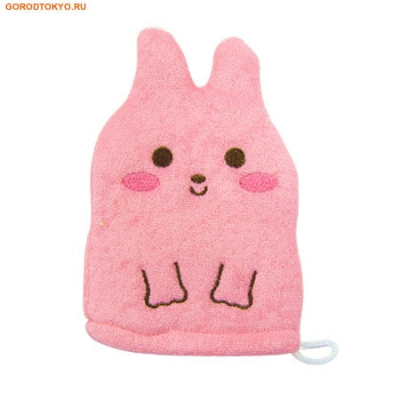 KOKUBO Furocco Kids - Розовый кролик, детская рукавичка для мытья тела. KOKUBO Furocco Kids - Розовый кролик, детская рукавичка для мытья тела.Детские мочалки<br>Эта мочалка прекрасно моет, вспенивает мыло и сохнет. Она имеет небольшой размер и предназначена для детей. Создает много пены из небольшого количества мыла. <br> Состав: внешняя ткань: полиэстер (100%); внутренняя часть: полиуретан (100%); веревочная петля: полиэстер (100%); узорная вышивка: полиэстер, искусственный шёлк.<br>