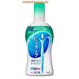 KAO «Medicinal Pyuora mouthwash clean wild mint» Антибактериальный ополаскиватель для полости рта, для профилактики кариеса и гингивита, вкус дикой мяты, 420 мл. KAO «Medicinal Pyuora mouthwash clean wild mint» Антибактериальный ополаскиватель для полости рта, для профилактики кариеса и гингивита, вкус дикой мяты, 420 мл.Зубные элексиры<br>Medicinal Pyuora быстро очищает полость рта от бактерий. Цетилпиридиний хлорид и триклозан в составе ополаскивателя обладают антисептическим действием, препятствуют появлению и размножению бактерий, вызывающих развитие кариеса и гингивита, значительно уменьшают образование зубного налёта. Действие ополаскивателя сохраняется в течение длительного времени. Ополаскиватель имеет вкус дикой мяты. Состав: вода, этанол, сорбит, мальтит, концентрированные глицерин, эритрит, касторовое масло, вкус (чистый типа мяты), сукралоза, глицерин эфир жирной кислоты, эфир сахарозы жирных кислот, гидроксиэтилцеллюлоза, цетилпиридиний хлорид, триклозан, лимонная кислота, аромат.<br>
