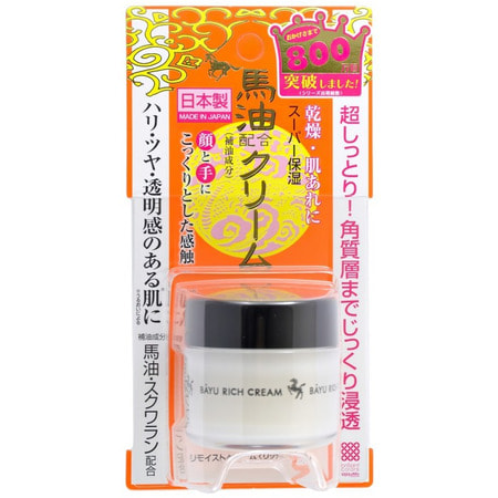 MEISHOKU Cream Horse oil Крем для очень сухой кожи лица с натуральным лошадиным жиром и скваланом, 30 гр.