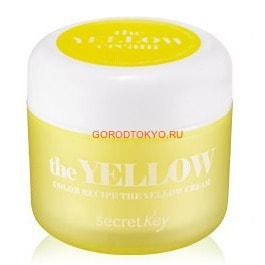 SECRET KEY Color Recipe The Yellow Cream Крем для лица для тусклой кожи, жёлтый, 55 г. SECRET KEY Color Recipe The Yellow Cream Крем для лица для тусклой кожи, жёлтый, 55 г.СРЕДСТВА ПРОТИВ ПИГМЕНТАЦИИ - ДЛЯ ОТБЕЛИВАНИЯ КОЖИ<br>Увлажняющий крем с отбеливающим эффектом, придает коже здоровый свежий тон, борется с пигментными пятнами. Содержит экстракты алое, лимона, моринги, жасмина. Подходит для уставшей, проблемной кож...<br>