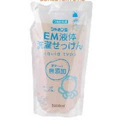 Фото SHABON "SHABONDAMA - ЕМ" Натуральное жидкое мыло для стирки белья, 1 литр, сменная упаковка.. Купить с доставкой