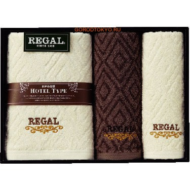 Honda Towel Набор полотенец в подарочной упаковке Regal: 60х120 см. - 1 шт., 34х80 см. - 2 шт. Honda Towel Набор полотенец в подарочной упаковке Regal: 60х120 см. - 1 шт., 34х80 см. - 2 шт.ПОЛОТЕНЦА В ПОДАРОЧНОЙ УПАКОВКЕ<br>REGAL хлопок 100% - серия полотенец, основанная на сочетании американских традиций и японского качества. Великолепно впитывают влагу. Элегантные полотенца REGAL подарят Вам незабываемые ощущения чистоты и комфорта, станут прекрасным украшением ванной комнаты.<br>