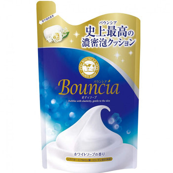 Фото COW "Bouncia" Жидкое увлажняющее мыло для тела с гиалуроновой кислотой и коллагеном, с цветочным ароматом, запасной блок, 430 мл.. Купить с доставкой