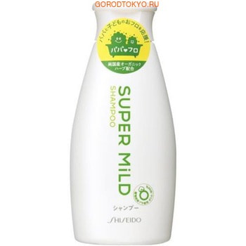 SHISEIDO Super Mild Шампунь для волос Нежный уход, с экстрактом ромашки и розмарина, с ароматом трав, 220 мл. SHISEIDO Super Mild Шампунь для волос Нежный уход, с экстрактом ромашки и розмарина, с ароматом трав, 220 мл.ДЛЯ НОРМАЛЬНЫХ ВОЛОС<br>Мягкий шампунь для волос имеет нейтральный Ph, бережно очищает волосы и кожу головы от загрязнений. Содержит витамин Е и натуральные увлажняющие компоненты - экстракты цветков ромашки и розмарина. Волосы становятся мягкими и шелковистыми. Шампунь имеет низкую кислотность и не раздражает кожу головы. Обладает нежным ароматом трав. Способ применения: нанесите шампунь на мокрые волосы, вспеньте, затем смойте водой. Состав: вода, таурин Na, лауретсульфат натрия Na, кокамидопропилбетаин, лауриновая кислота PEG-2, дистеарат, хлорид Na, гуаровая камедь, поликватерний-10, экстракт цветка ромашки, экстракт розмарина, DPG, сорбит, лимонная кислота, EDTA-2Na, BG, бензойная кислота Na, феноксиэтанол, аромат.<br>