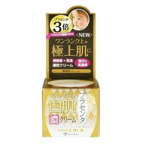 Крем MICCOSMO WHITE LABEL Premium Placenta Gold Cream Крем-эмульсия с экстрактом плаценты, 60 гр. Крем MICCOSMO WHITE LABEL Premium Placenta Gold Cream Крем-эмульсия с экстрактом плаценты, 60 гр.СРЕДСТВА ПРОТИВ ПИГМЕНТАЦИИ - ДЛЯ ОТБЕЛИВАНИЯ КОЖИ<br>Роскошный крем, содержащий в 3 раза больше 100%-го экстракта плаценты, чем обычный крем White Label.<br>Крем с высокими увлажняющими и омолаживающими свойствами. Свойства молочка и крема в одном средстве.<br> <br>Источник жизни Плацента - что это?<br> <br>Это послед, соединяющий младенца с матерью. Плацента ; это уникальная сокровищница биоактивных соединений, целебные свойства которых известны еще с древности. Она содержит белки, нуклеиновые кислоты, аминокислоты, витамины, минералы, иммуностимуляторы, ферменты и другие активные субстанции, управляющие процессами жизнедеятельности, содержащие около 100 компонентов, которые отвечают за обмен веществ, развитие и продолжение жизни.<br> <br>Косметика на основе компонентов, полученных из Плаценты, обладает помимо увлажняющего, питательного, разглаживающего морщины действия также мощным противовоспалительным, омолаживающим, регенерационным, стимулирующим, рассасывающим и выводящим эффектами.<br> <br>В Японии использование плаценты носит массовый характер. Плацентарная терапия имеет все шансы стать одним из самых действенных способов добиться омолаживающего и оздоровительного эффектов.<br> <br>Плацентарная косметика Miccosmo White Label коренным образом помогает решить проблемы морщин, сухой, серой, потускневшей кожи, сохраняет тепло, оказывает интенсивное действие, делая кожу упругой, яркой и прозрачной, как у младенца.<br> <br>Гипоалергенное средство без добавок. Для лица, возрастной уход от 30 лет. Состав: Вода, глицерин, BG, пентиленгликоль, масло жожоба, сквален, экстракт плаценты, гидролизованный коллаген, гиалуроновая кислота Na, керамиды NP, керамиды AP, керамиды EOP, трегалоза, карбомер, гидрогенизированное рапсовое масло, феноксиэтанол, гидрогенизированный лецитин, (акрилаты / акриловой кислоты алкил (C10-30)) кросс полимера, гидроксид натрия, этилгексил глицерин, токоферол, аскорбил тетраизопальмитат, лаурил лактилат натрия, фитосфингозин, холестерин, ксантановая камедь.<br>