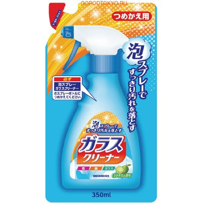 NIPPON DETERGENT Foam spray glass cleaner Пена-спрей для мытья стекол, 350 мл. NIPPON DETERGENT Foam spray glass cleaner Пена-спрей для мытья стекол, 350 мл.Для уборки комнат<br>Пена-спрей для мытья стекол предназначен для мытья окон, зеркальных и стеклянных поверхностей, автомобильных стекол. Хорошо распыляется по поверхности, не оставляет разводов, отлично растворяет любые загрязнения, придает блеск, имеет приятный аромат цитрусовых (лайма). Состав: поверхностно-активное вещество (1.5% полиоксиэтиленалкиловые сульфосукцинатное двух соль), солюбилизирующие агенты, растворители.<br>