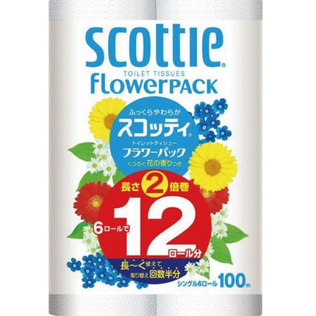 Crecia Scottie FlowerPack Туалетная бумага, однослойная, 6 рулонов, 100 м. Crecia Scottie FlowerPack Туалетная бумага, однослойная, 6 рулонов, 100 м.Туалетная бумага<br>Необыкновенная мягкость и впитываемость однослойной туалетной бумаги достигается благодаря уникальной технологии тиснения. Бумага изготовлена из высококачественной натуральной древесной целлюлозы без применения химических отбеливателей. Обладает натуральной белизной, плотной и нежной структурой с душистым ароматом цветов. Состав: 100% целлюлоза.<br>