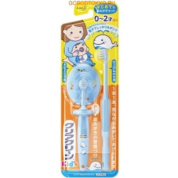 KAO Clear Clean Детская зубная щётка для обучения, с перегородкой для безопасной чистки, от 0 до 2 лет, мягкая. KAO Clear Clean Детская зубная щётка для обучения, с перегородкой для безопасной чистки, от 0 до 2 лет, мягкая.Уход за полостью рта<br>Набор детских зубных щеток поможет приучить ребенка к чистке зубов. Щетка с ограничителем предназначена для чистки и массажа десен, а также для чистки первых молочных зубов. Ограничитель предотвращает глубокий захват щетки малышом. Вторая щетка имеет маленькую головку, мягко очищает поверхность даже самых дальних зубов и не оказывает травмирующего воздействия на десны. Нескользящая ручка позволяет подросшему малышу крепко держать щетку в руке. Варианты цветов: голубой и розовый. Способ применения: смочите зубную щетку, нанесите на нее зубную пасту и тщательно очистите зубы легкими движениями. Держать щетку следует под углом 45 градусов относительно зубов и десен. Сначала почистить нижний зубной ряд, а потом верхний. Начинать следует с передних зубов, постепенно двигаясь к задним. Нижние зубы чистят снизу вверх, а верхние ; сверху вниз. Жевательная поверхность зубов обрабатывается круговыми движениями. Состав: полипропилен, нейлон.<br>