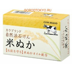 COW Natural Soap Туалетное мыло с маслом рисовых отрубей, с древесно-цветочным ароматом, 100 г. COW Natural Soap Туалетное мыло с маслом рисовых отрубей, с древесно-цветочным ароматом, 100 г.Туалетное кусковое мыло<br>Мыло для тела обеспечивает коже качественное очищение и увлажнение, защищает от шелушения и сухости. Имеет приятный цветочный аромат. Входящее в состав масло рисовых отрубей является природным антиоксидантом и источником витамина Е. Мыло содержит пальмовое масло, которое оказывает смягчающее и увлажняющее действие на кожу. Образует густую ароматную пену, которая деликатно удаляет загрязнения, не вызывая раздражения кожи. Нейтральный состав позволяет использовать мыло ежедневно. Способ применения: нанесите воду на мыло, вспеньте, нанесите на кожу, затем смойте водой. Состав: мыльная основа, жирные кислоты, гликозильная трегалоза, вода, масло рисовых отрубей, дикалия глицирризинат, гидролизат крахмала, каррагинан, чайный экстракт, экстракт гардении, глицерин, ароматизатор, этанол, этидронат 4Na, ЭДТА-4Na.<br>
