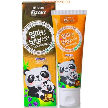 MUKUNGHWA Kizcare Kiss mom Детская гелевая зубная паста, со вкусом красного винограда, с 0 лет, 80 г. MUKUNGHWA Kizcare Kiss mom Детская гелевая зубная паста, со вкусом красного винограда, с 0 лет, 80 г.Зубные пасты<br>Паста не содержит лаурилсульфатов, флоринов, парабенов, абразивов, искусственных красителей, консервантов, искусственных ароматизаторов, искусственных вкусовых добавок. Эффективно очищает, отбеливает зубы и укрепляет эмаль, предотвращает развитие кариеса, удаляет зубной налет, дезинфицирует полость рта, предотвращает воспаление и кровоточивость десен, предотвращает пародонтоз и другие заболевания десен. Токоферола ацетат, входящий в состав пасты, оказывает успокаивающее и противовоспалительное действие на десны. Обладает приятным для детей вкусом красного винограда.<br>