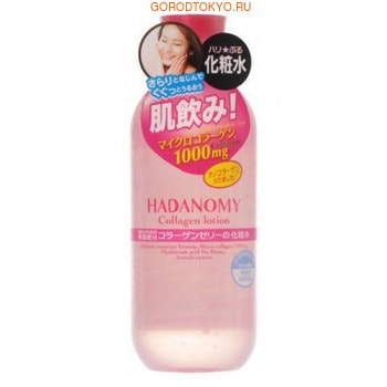 SANA «Hadanomy Collagen Lotion» Cуперувлажняющий лосьон c коллагеном и гиалуроновой кислотой, 300 мл. SANA «Hadanomy Collagen Lotion» Cуперувлажняющий лосьон c коллагеном и гиалуроновой кислотой, 300 мл.АНТИВОЗРОСТНОЙ УХОД (ОТ З0-ТИ ЛЕТ И СТАРШЕ)<br>Новый суперувлажняющий лосьон с микроколлагеном и гиалуроновой кислотой возвратит Вашей коже упругость и эластичность, а также обеспечит глубокое увлажнение! Микроколлаген, проникая в глубокие слои кожи, повышает ее влагоудерживающие свойства, разглаживает мелкие морщинки и неровности, обеспечивает легкий лифтинг кожи и восстанавливает ее упругость. Гиалуроновая кислота прекрасно удерживает влагу в коже, препятствуя ее потере через верхний слой клеток эпидермиса. После применения косметики с гиалуроновой кислотой кожа выглядит более мягкой, гладкой и нежной. Экстракт барбадосской вишни (ацеролы) содержит большое количество витамина С, минеральных солей, протеинов. Антиоксидант. Обладает увлажняющим действием. Способ применения: нанесите на очищенную кожу лица ватным диском или кончиками пальцев. Состав: вода, BG, глицерин, гидролизованный коллаген, гиалуронат натрия, экстракт ацеролы, мед, (акриловая кислота/акрилат алкил (С10 - 30)) кроссполимер, PEG - 60 гидрогенезированное касторовое масло, карбомер, лимонная кислота, геллановая камедь, масло плодов фенхеля, апельсиновое масло, масло столепестковой розы, ароматическое масло пеларгонии, метилпарабен.<br>