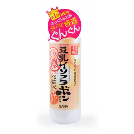 SANA «Soy Milk Moisture Lotion» Увлажняющий лосьон с изофлавонами сои, 200 мл. SANA «Soy Milk Moisture Lotion» Увлажняющий лосьон с изофлавонами сои, 200 мл.АНТИВОЗРОСТНОЙ УХОД (ОТ З0-ТИ ЛЕТ И СТАРШЕ)<br>Лосьон глубоко увлажняет, повышает естественные упругость и эластичность кожи за счёт действия полученных из соевых бобов увлажняющих компонентов: изофлавоны, полученные из соевых бобов; изофлавоны, полученные из ферментированного соевого молока; экстракт соевых бобов; растительный коллаген, полученный из соевого белка. Не содержит парфюмерных отдушек, искусcтвенных красителей и минеральных масел. В состав не входит генно-модифицированная соя. Способ применения: легкими движениями нанесите на очищенную кожу лица после умывания. Состав: вода, глицерин, BG, цетилэтилгексаноат, PEG-40 гирогенизированное касторовое масло, феноксиэтанол, карбомер, изостеарил неопальмитат, метилпарабен, гидроксиэтил акрилат / натрия акрилоилдиметил таурат сополимер, аргинин, целлюлоза, сквалан, фитостерил / бегенил / октилдодецил лауроил глутамат, лактобактерии, полученные в результате брожения соевого молочка, полисорбат-60, соевый белок, экстракт соевых бобов.<br>