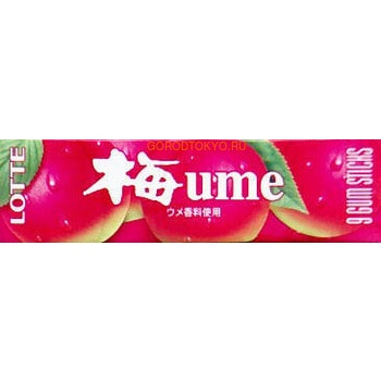 Lotte Жевательная резинка со вкусом японской сливы, мягкая упаковка, 9 шт. Lotte Жевательная резинка со вкусом японской сливы, мягкая упаковка, 9 шт.Кондитерские изделия<br>Жевательная резинка с великолепным вкусом японской сливы и оригинальным пряным ароматом периллы. Надолго сохраняет свой вкус, эффективно освежает дыхание. В упаковке 9 пластинок. Состав: сахар, патока, глюкоза, палатиноза, экстракт какао, соль, основа жевательной резинки, подкислитель, ароматизаторы, смягчители, антоцианы, подсластитель (ацесульфам, сукралоза, неотам), может содержать незначительное количество желатина.<br>
