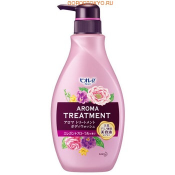 Фото KAO «Biore U Aroma Time» Увлажняющий и смягчающий гель для душа, с ароматом цветов, 480 мл.. Купить с доставкой
