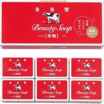 COW Beauty Soap Молочное туалетное мыло с ароматом цветов, коробка - 6 шт. по 100 гр. COW Beauty Soap Молочное туалетное мыло с ароматом цветов, коробка - 6 шт. по 100 гр.ПОДАРОЧНЫЕ НАБОРЫ МЫЛА<br>; Мыло с молочными жирами из натурального цельного коровьего молока и цветочным ароматом (ароматом розы). ; Густая пена мягко очищает, молочные жиры и сквалан увлажняют и смягчают кожу, повышая её защитные свойства. ; Подходит для ежедневного ухода. <br>Рекомендации: для сухой и обветренной кожи Способ применения: необходимое количество вспенить на ладони и нанести на руки или тело. Помассировать и тщательно смыть теплой водой.<br> Состав: молочные протеины, растительные компоненты, сквалан, дибутил-гидрокситолуен, ароматическая композиция.<br>