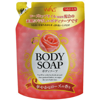 NIHON Detergent Wins Body Soup Rose Крем-мыло для тела с розовым маслом и богатым ароматом, сменная упаковка, 400 мл. NIHON Detergent Wins Body Soup Rose Крем-мыло для тела с розовым маслом и богатым ароматом, сменная упаковка, 400 мл.Гели для душа, жидкое крем-мыло<br>Крем-мыло бережно очищает и питает кожу, розовое масло и глицерин глубоко увлажняют, делают ее бархатистой. Мыло обладает антисептическим и антибактериальным действием. Имеет отличный дезодорирующий эффект, подойдет в т.ч. для спортсменов, людей ведущих активный образ жизни, после применения остается богатый расслабляющий аромат. Мягкая упаковка<br>